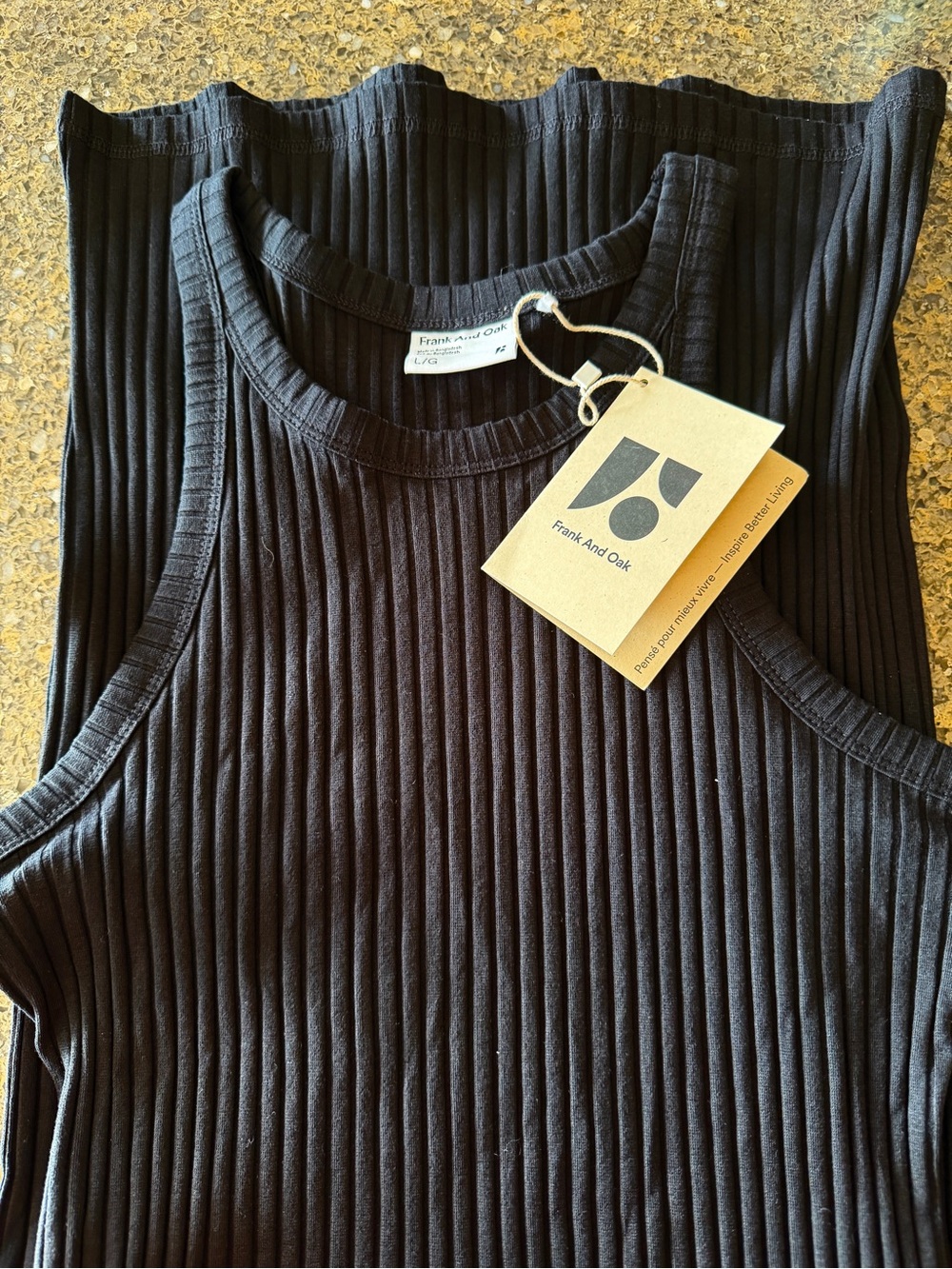 New Frank & Oak The Ribbed Tank Dress Size m.